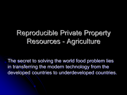 Reproducible Private Property Resources