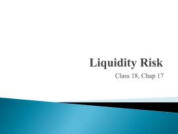 Liquidity Risk - George Mason University