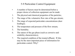 5-9 Particulate Control Equipment