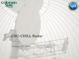 CSU-CHILL Radar
