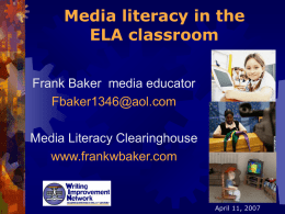 Media literacy in the elementary classroom