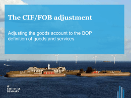 The CIF/FOB adjustment