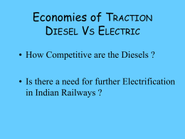 DIESEL VS ELECTRIC TRACTION