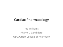 Cardiac Pharmacology