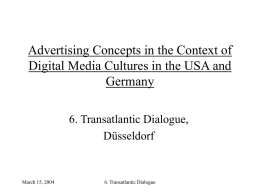 Advertising Concepts in the Context of Digital Media