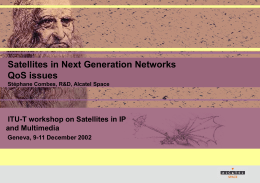 Satellite Next Generation Networks : QoS issues