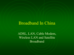 Broadband In China