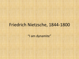 Friedrich Nietzsche, 1844-1800