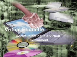 Virtual Etiquette