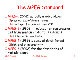 The MPEG Standard