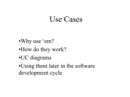Use Cases - University of Waikato
