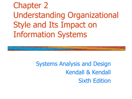Chapter 2 Understanding Organizational Style and Its