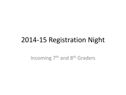 2010-11 Registration Night