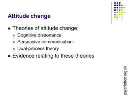 Attitude change - Psychlology Teaching Resources from