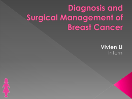 Diagnosis and surgical management of breast cancer