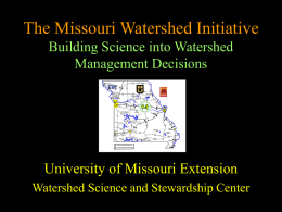 The Missouri Watershed Initiative