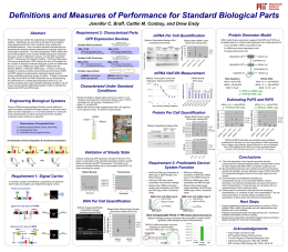 Definitions and Measures of Performance for Standard