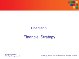 Financial Retail Strategy - Warrington College of