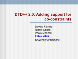 DTD++ 2.0: Adding support for co