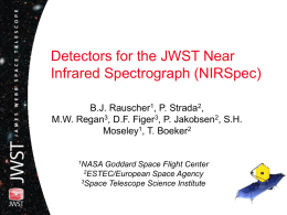JWST template white - RIT - Center for Detectors Site