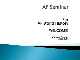 AP Academic Seminar