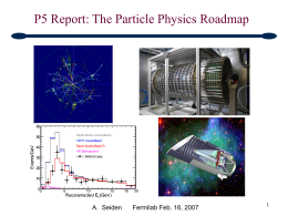 P5 Report: The Particle Physics Roadmap