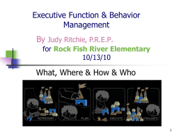Executive Function - Special Education Services