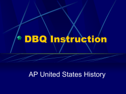 DBQ Instruction - Norwalk-La Mirada Unified School District