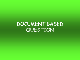 DOCUMENT BASED QUESTION