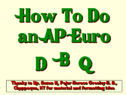 How To Do an AHAP DNQ - New Providence School District