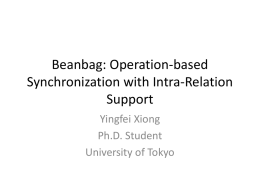 Beanbag: Operation-based Synchronization with Intra