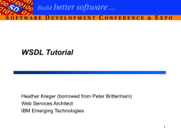 How to Publish and Find WSDL Service Descriptions in a