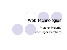 Web Technologies - Bapatla Engineering College