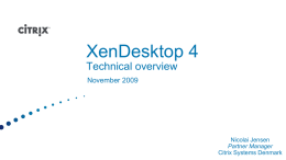 XenDesktop 4Technical overview