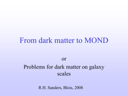 From dark matter to MOND