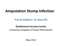 Amputation Stump Infection