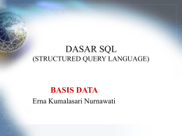 PENGANTAR DATABASE - .:elista:.