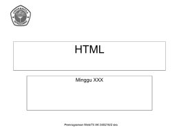 Pemrograman Web