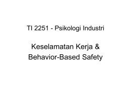 TI 2251 - Psikologi Industri