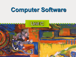 Unit C: Computer Software - Legacy Preparatory Academy