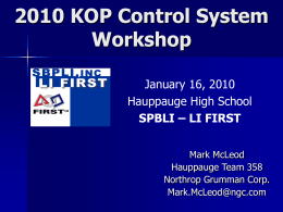 2010 Control System Workshop