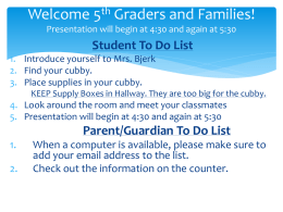 Welcome 5th graders! - Wayzata Public Schools