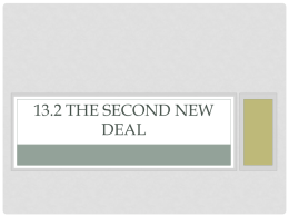 13.2 The Second New Deal