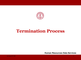 Termination Process - HROS