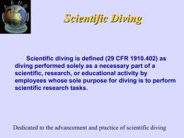 Scientific Diving