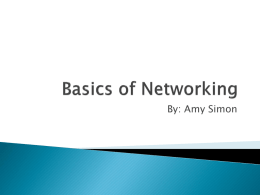 Basics of Networking - Boise State University