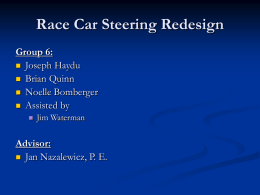 Race Car Steering Redesign - Stevens Institute of Technology