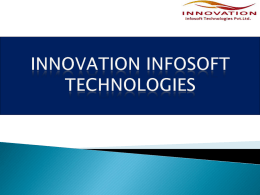 Innovation infosoft technologies pvt. Ltd.