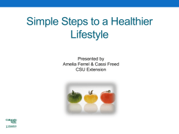Simple Steps to a Healthier Lifestyle