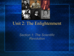 Unit 2 The Scientific Revolution
